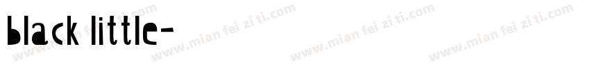 black little字体转换